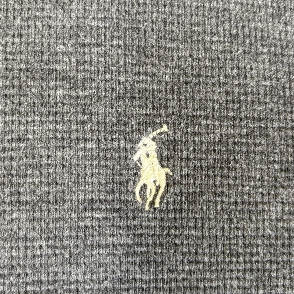 Polo Ralph‎ Lauren Waffle Knit Thermal Pony Pullover Long Sleeve Gray Men’s XL